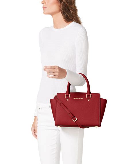 michael michael kors selma swap medium top zip satchel|Michael Kors Selma Medium Top.